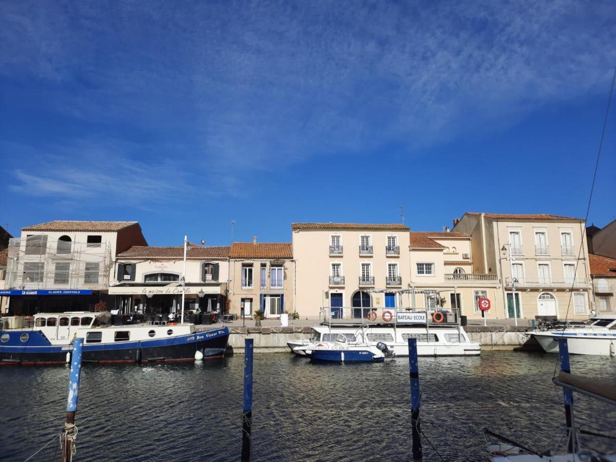 Appartement De Charme Sur Le Port De Marseillan Bagian luar foto